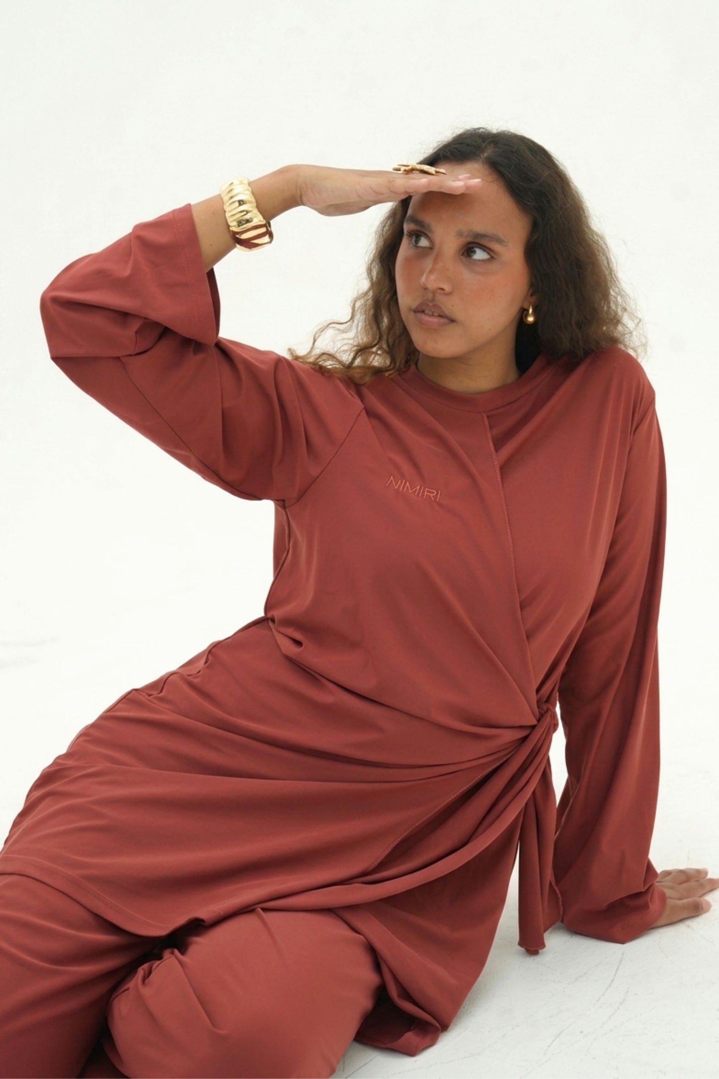 Aura Crossover Burkini - Terracotta