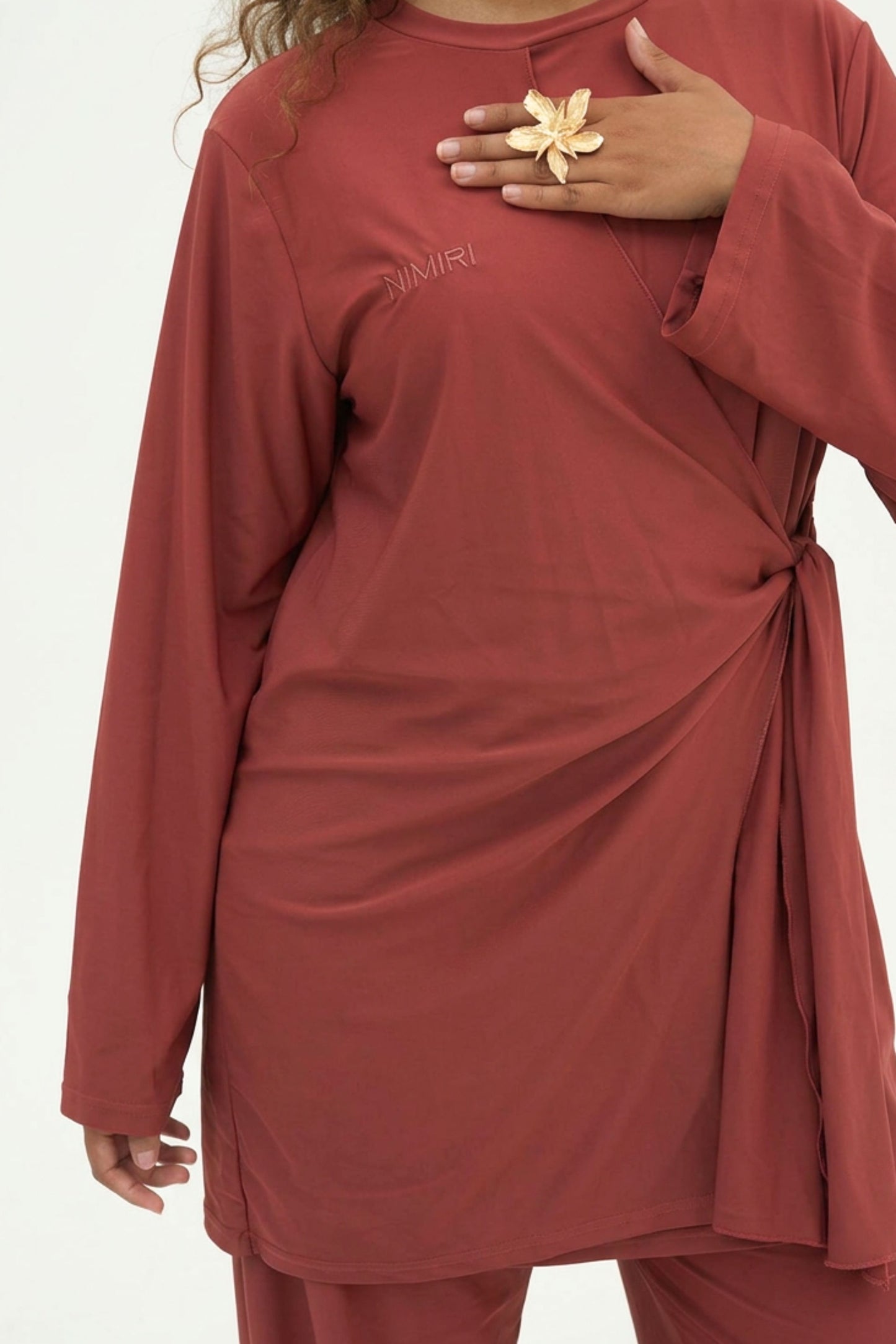 Aura Crossover Burkini - Terracotta