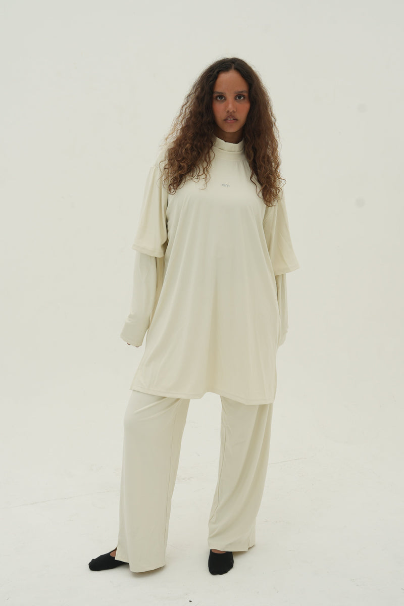 Oversized Essential Modeste Tee Shirt - Ivoire