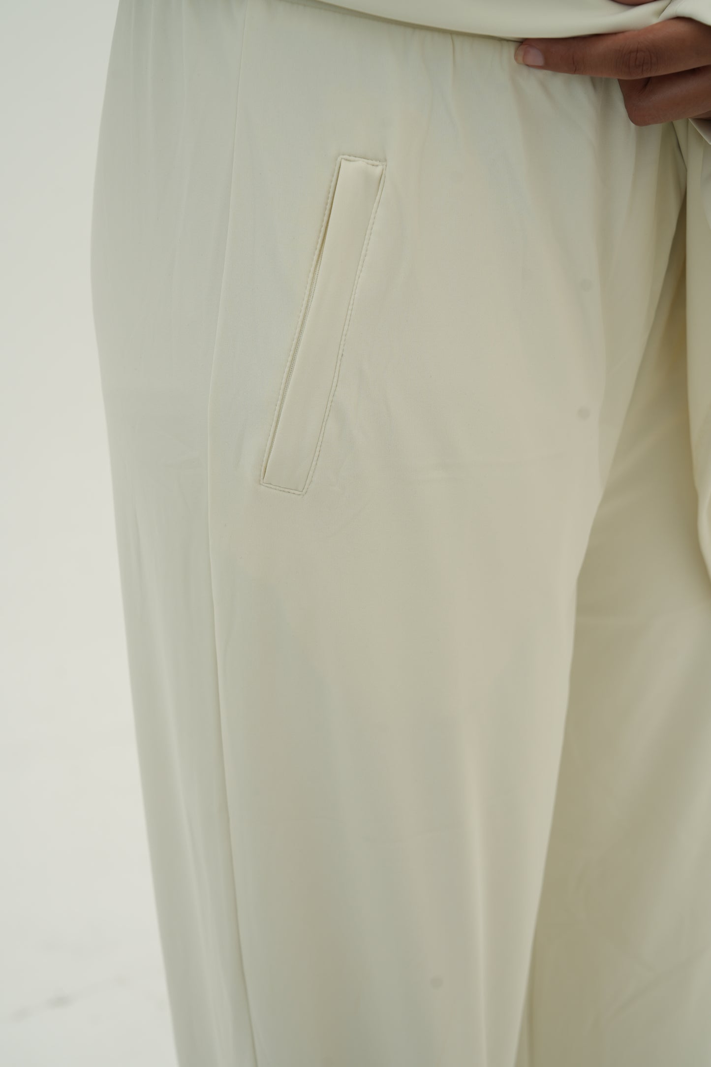 Essential Modeste Wide Leg Pants - Ivoire