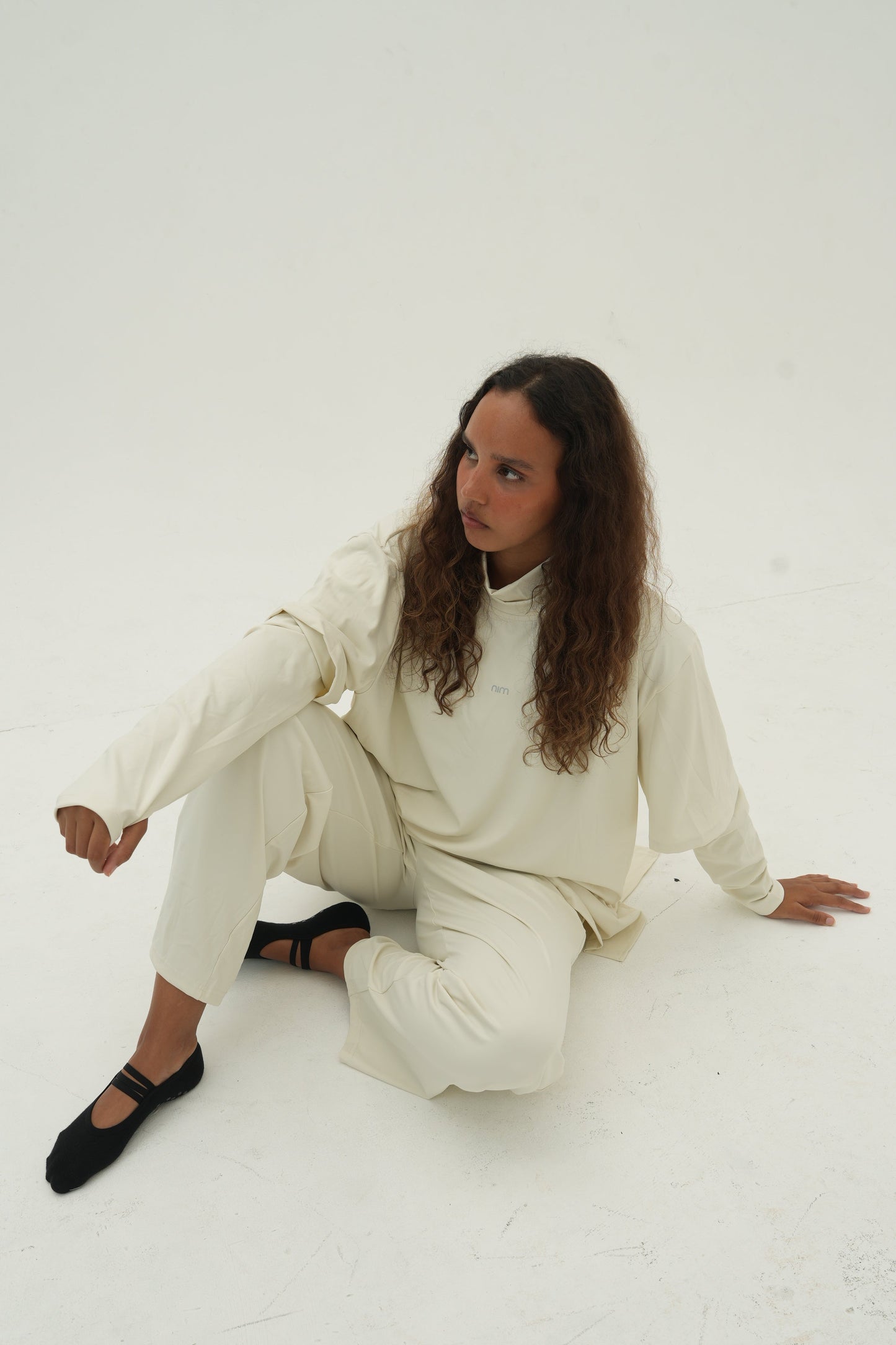 Oversized Essential Modeste Tee Shirt - Ivoire