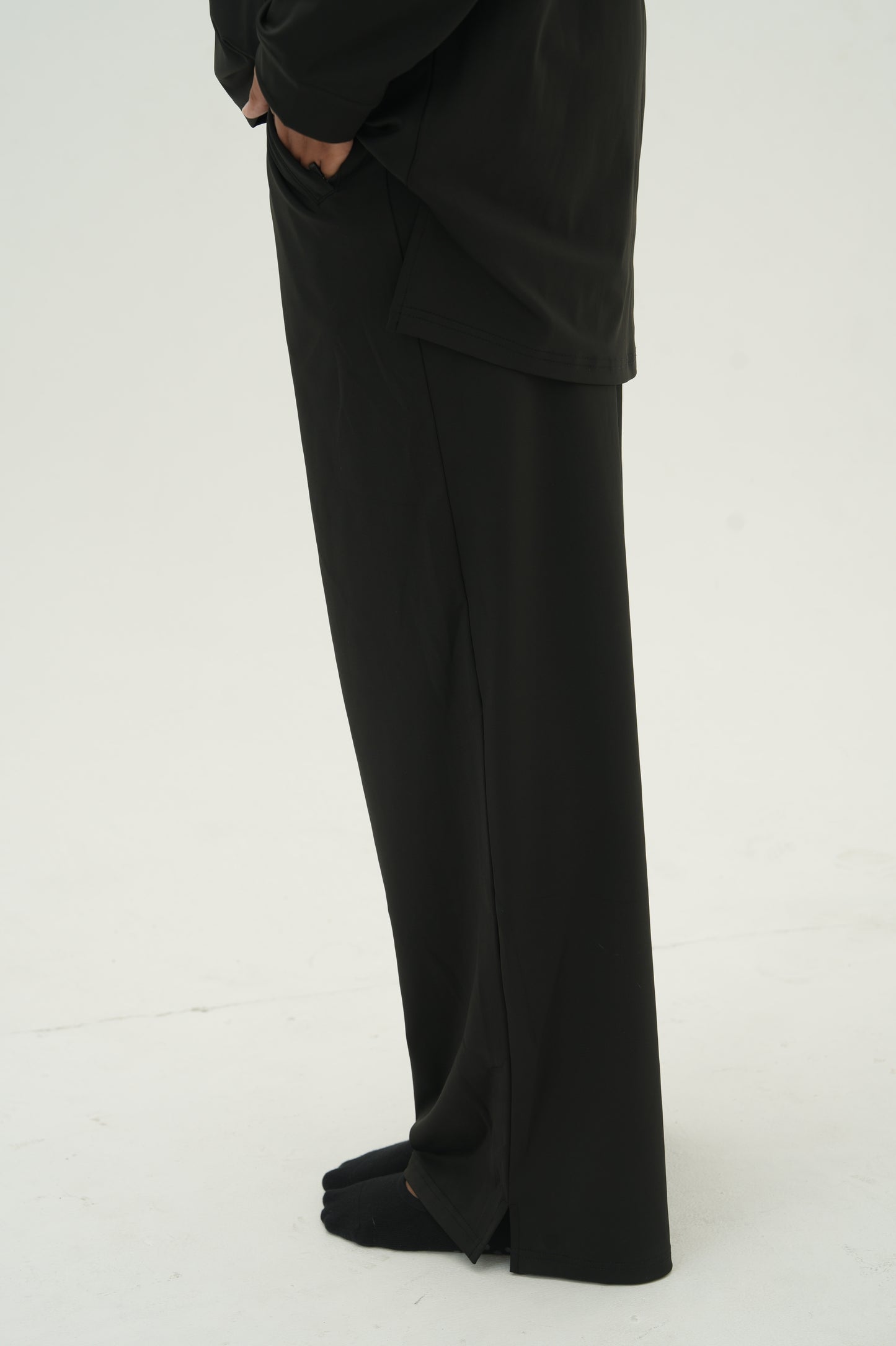 Essential Modeste Wide Leg Pants - Noir