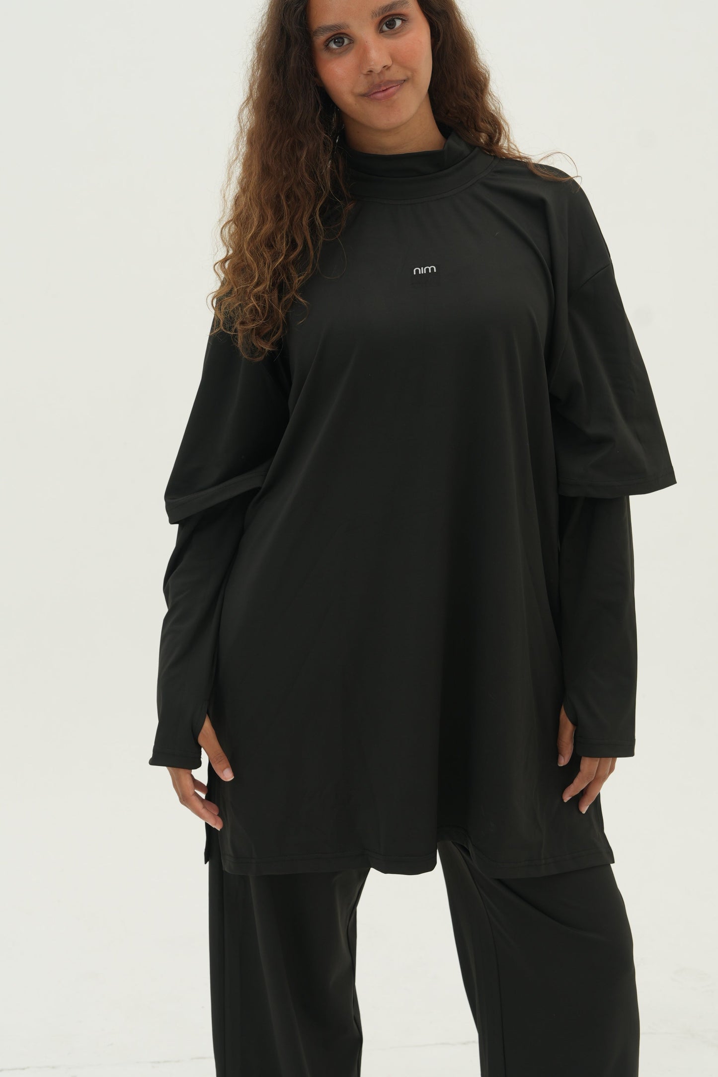 Oversized Essential Modeste Tee Shirt - Noir