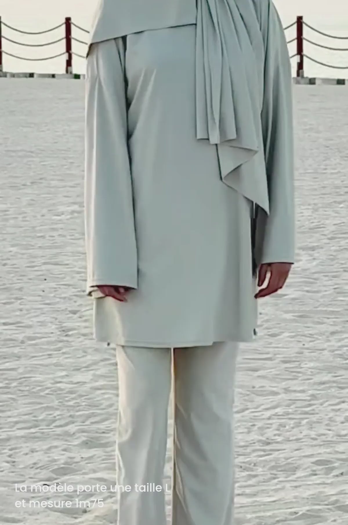 Nimirah Burkini Matcha – UV protection and quick-dry fabric
